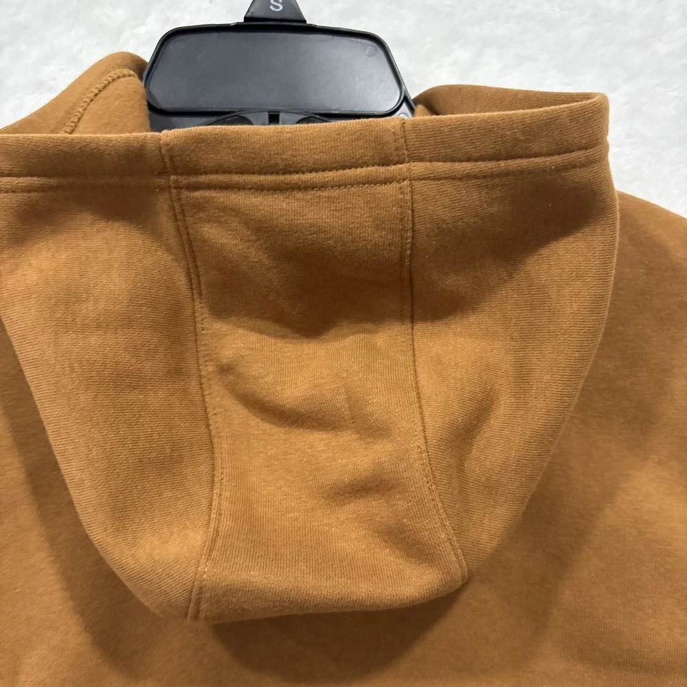 carhartt pullover sweatshirt, Youth Small, Brown With Graphic Logo
